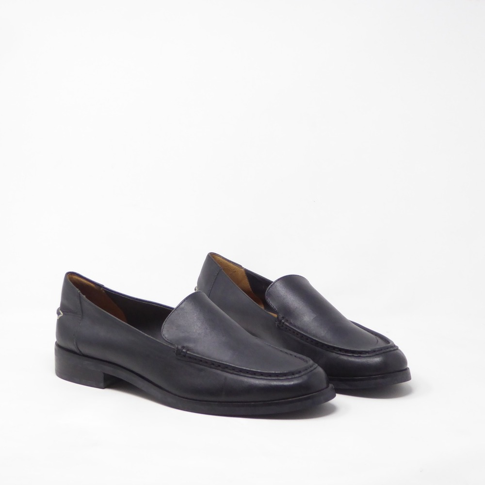 Everlane Womens The Modern Loafers Black Leather Slip On 9.5
